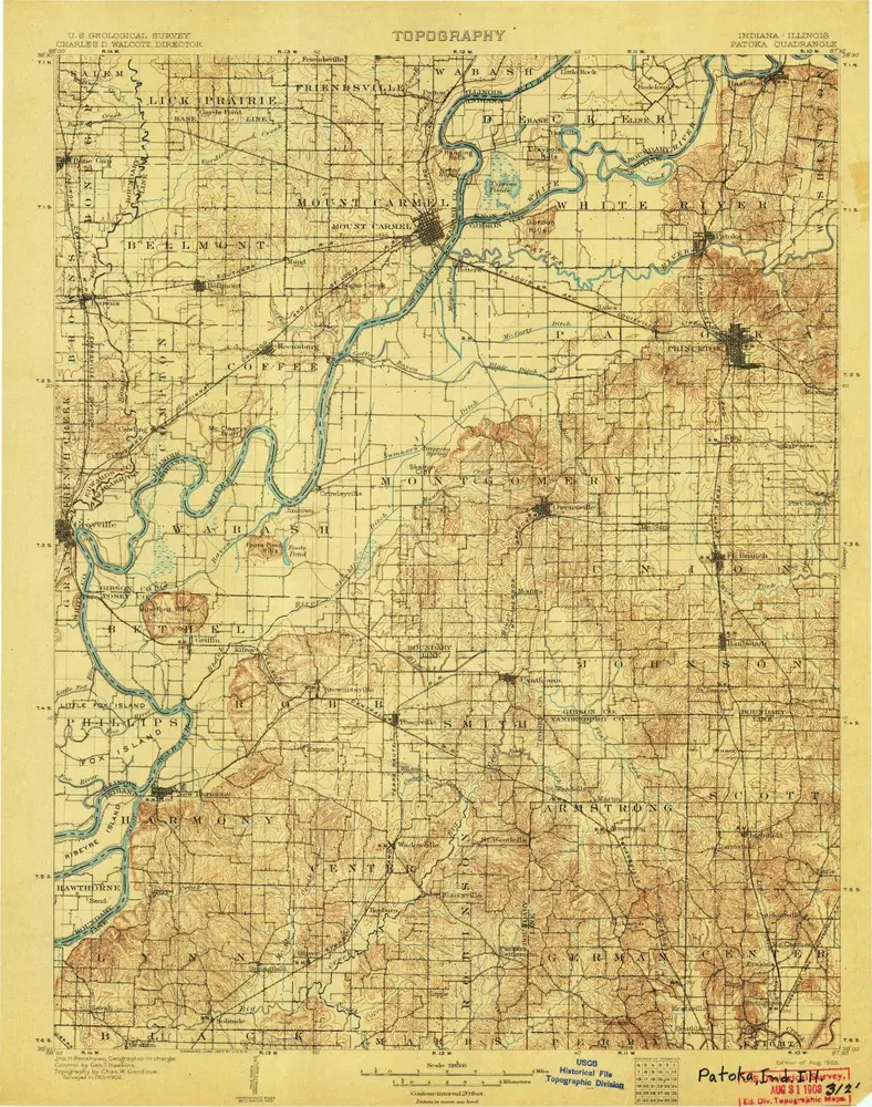 Aperçu de l'ancienne carte