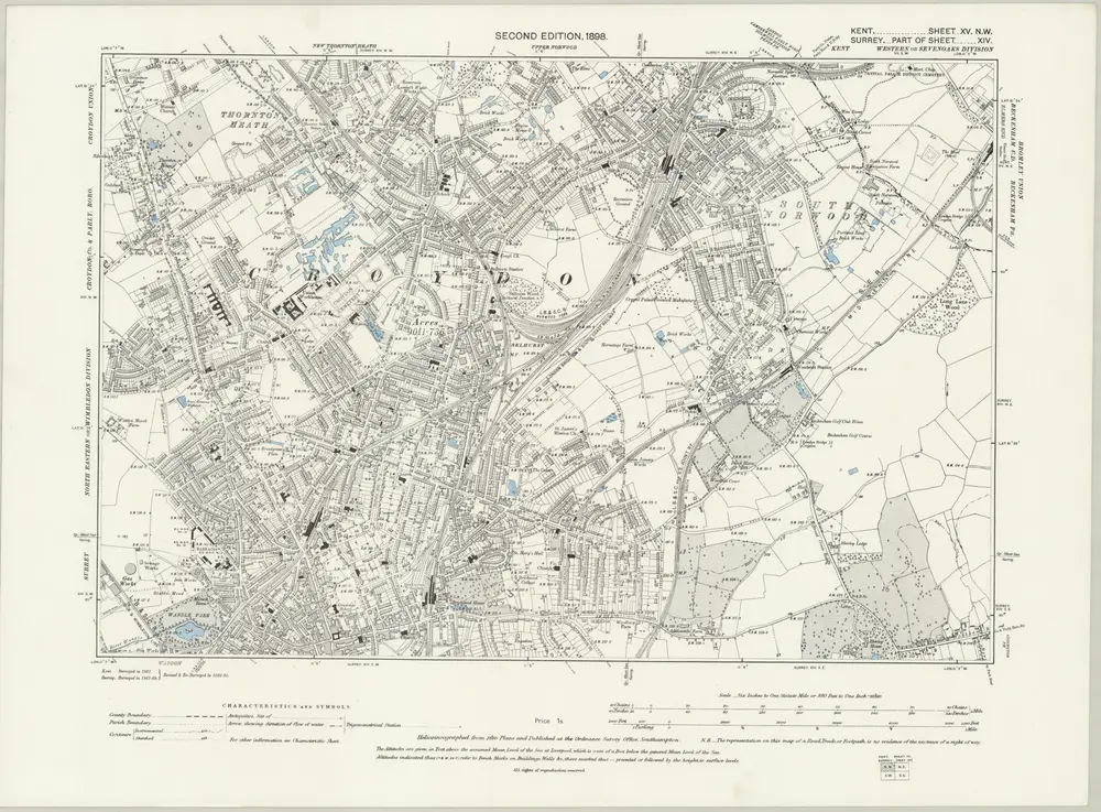 Voorbeeld van de oude kaart