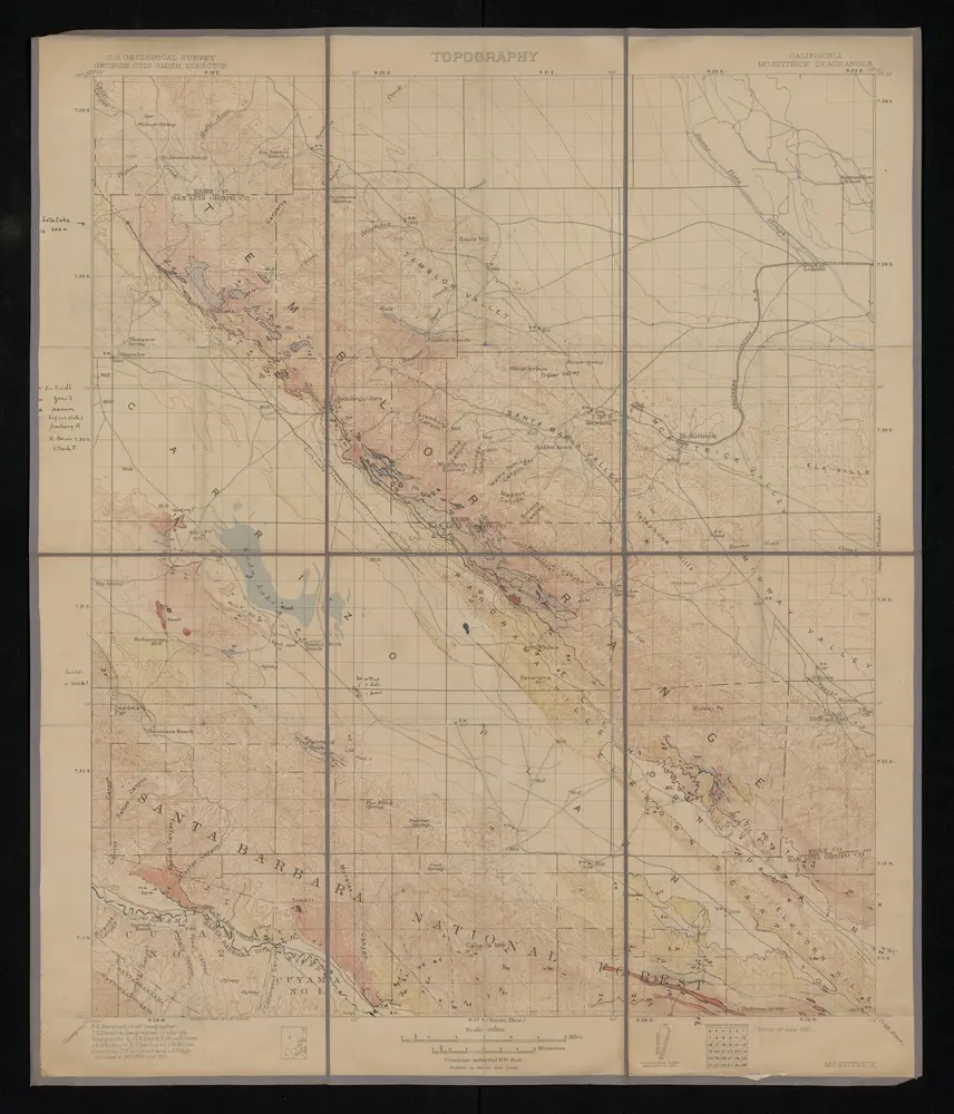 Voorbeeld van de oude kaart