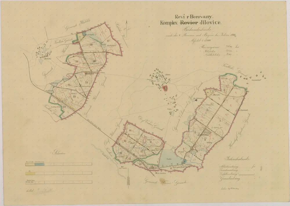 Voorbeeld van de oude kaart