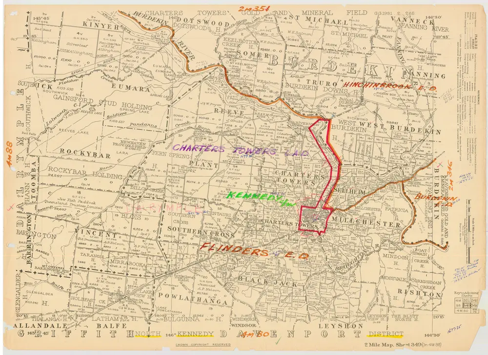 Voorbeeld van de oude kaart