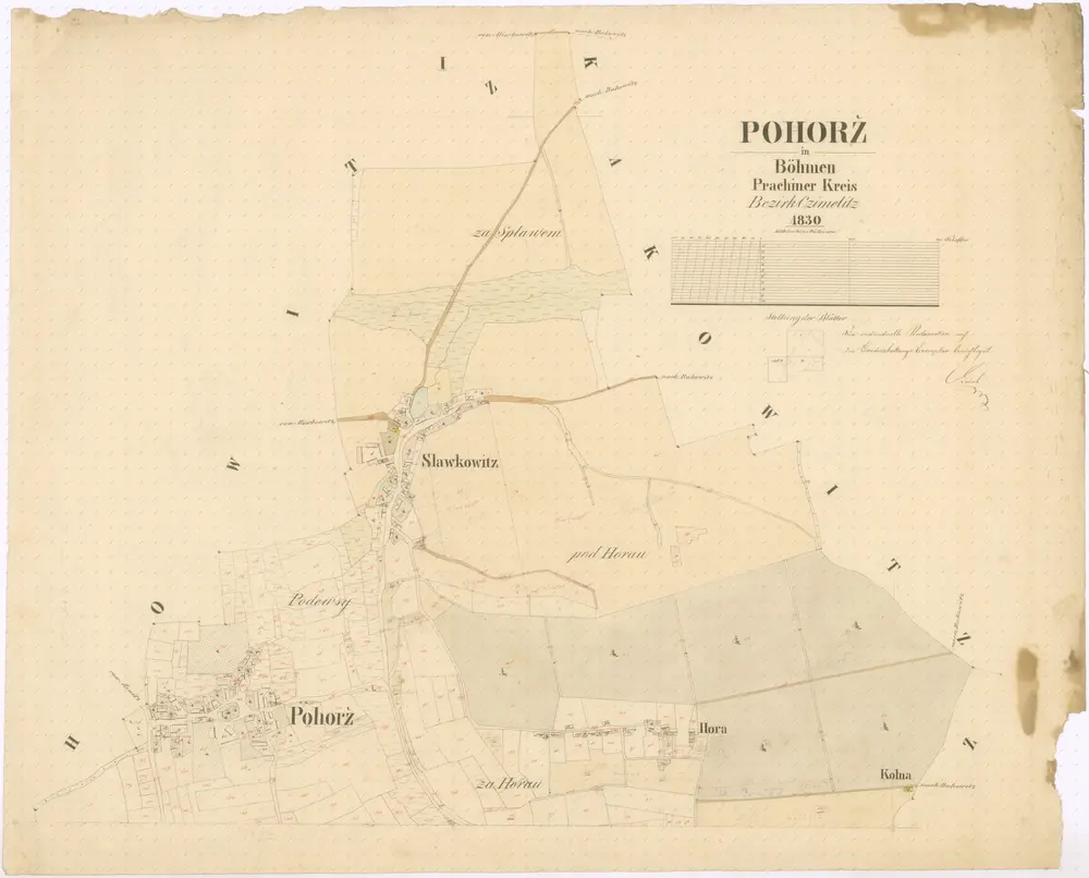 Voorbeeld van de oude kaart