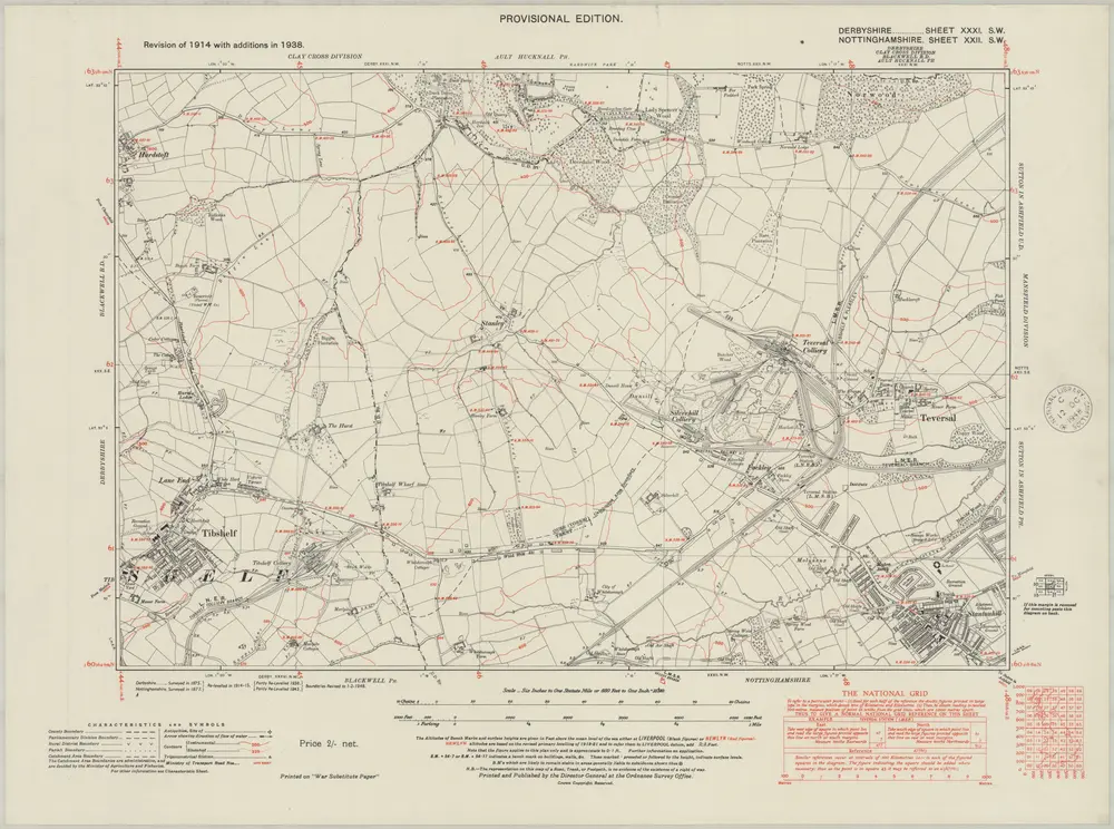 Voorbeeld van de oude kaart