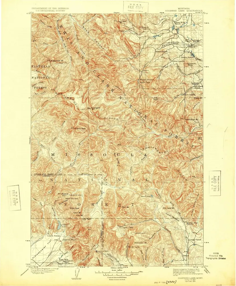 Voorbeeld van de oude kaart