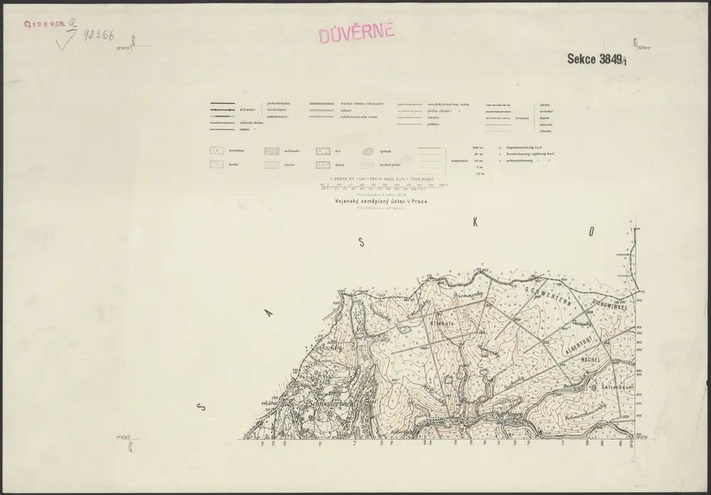 Voorbeeld van de oude kaart