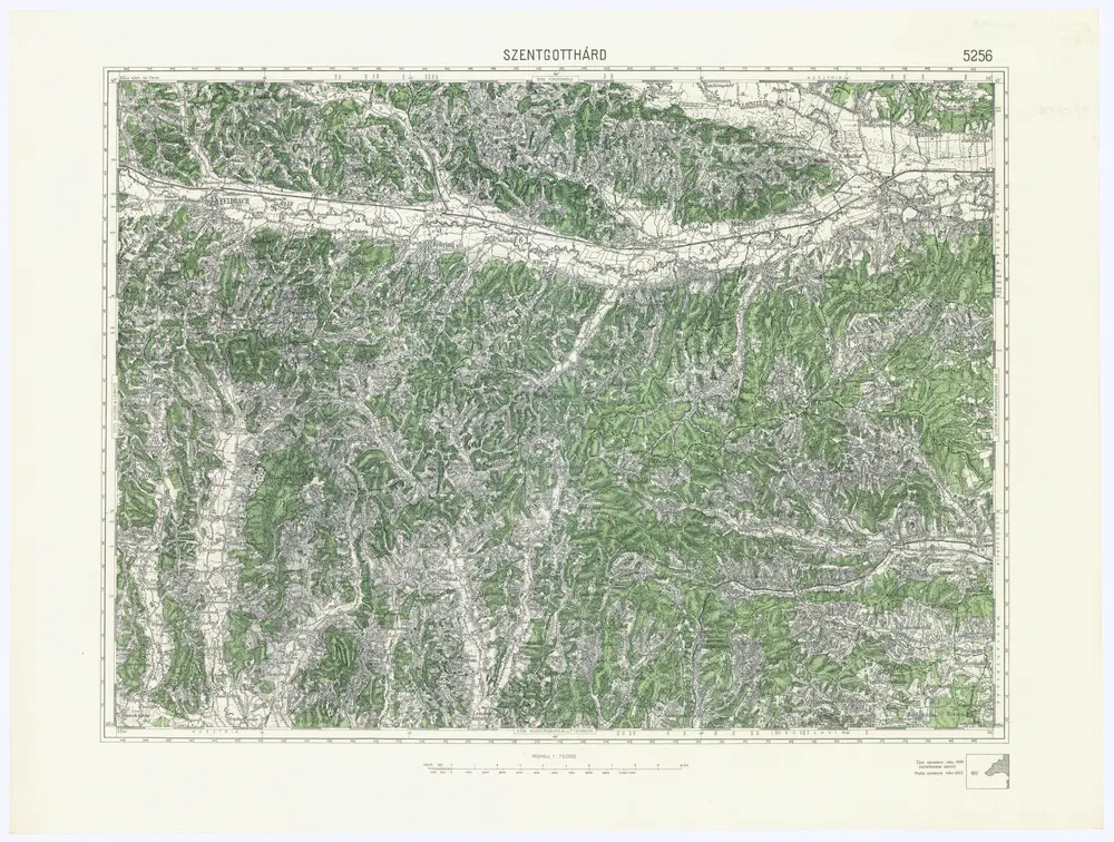 Voorbeeld van de oude kaart