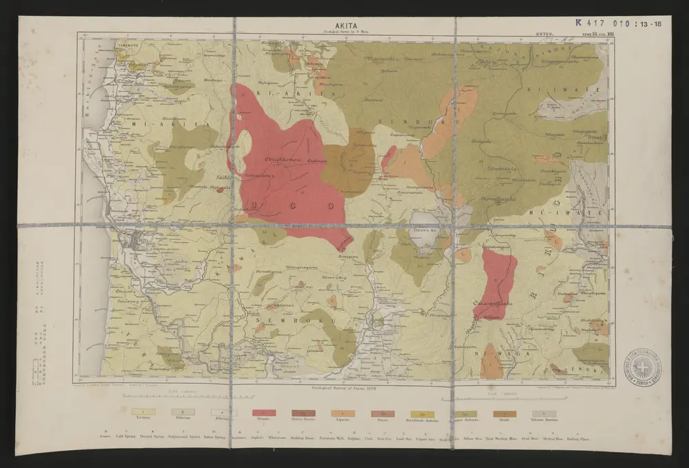 Voorbeeld van de oude kaart