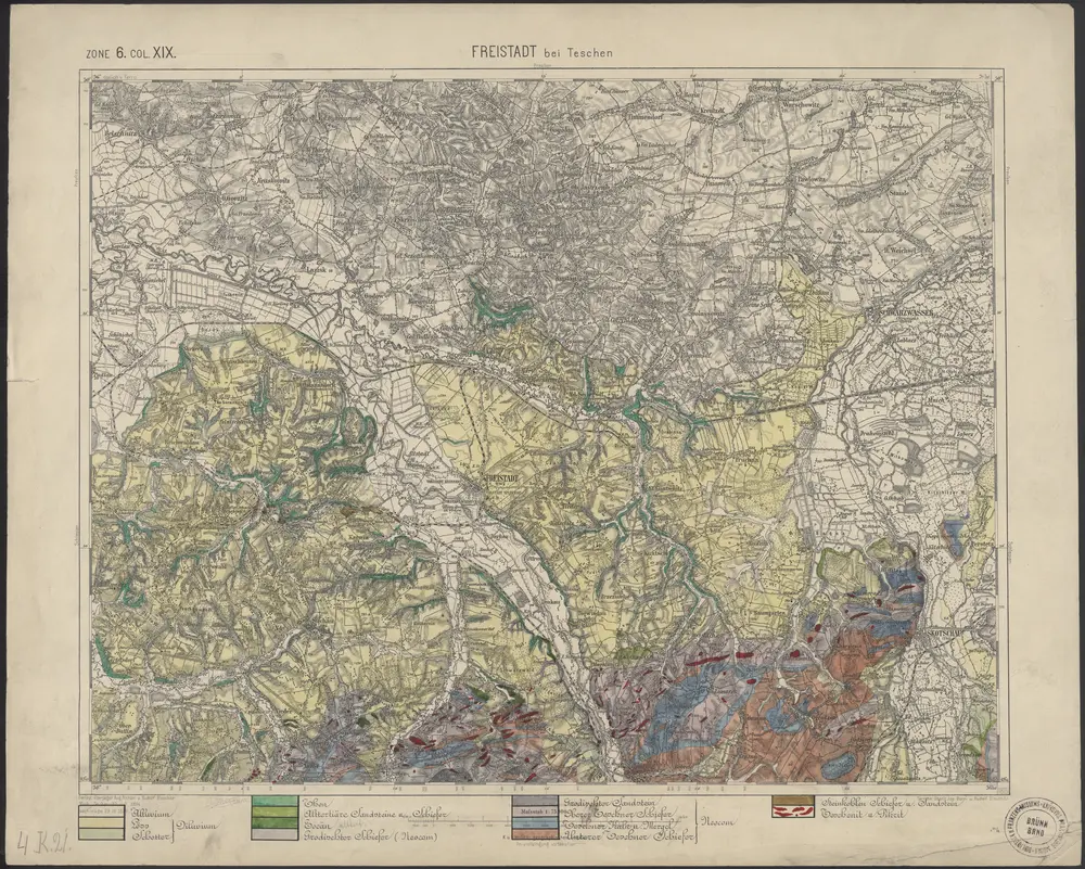 Voorbeeld van de oude kaart