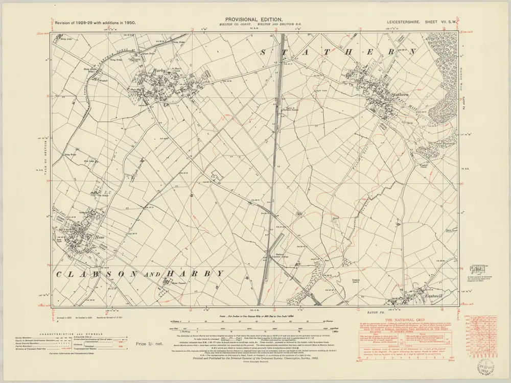 Voorbeeld van de oude kaart