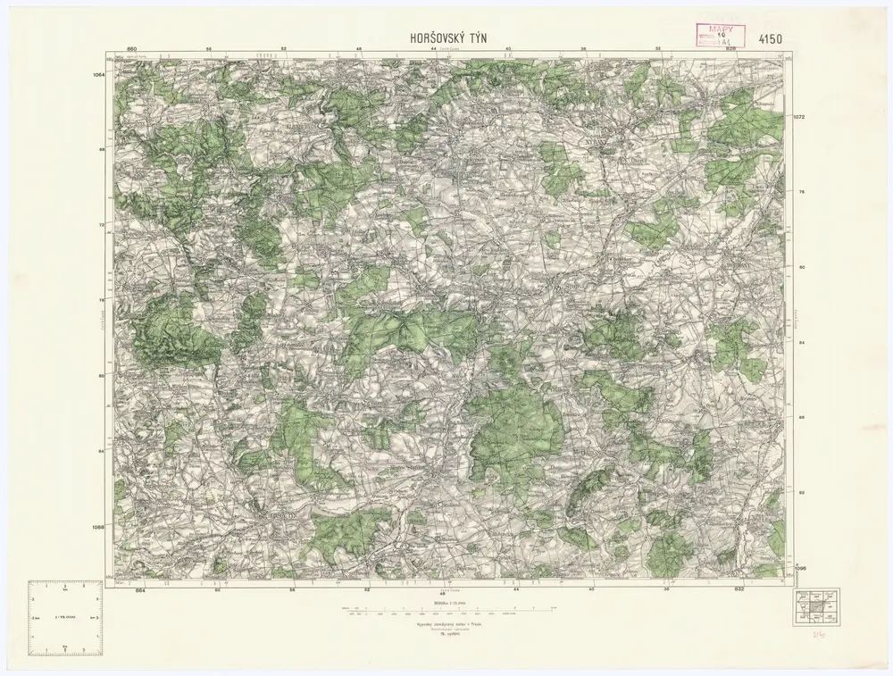 Voorbeeld van de oude kaart