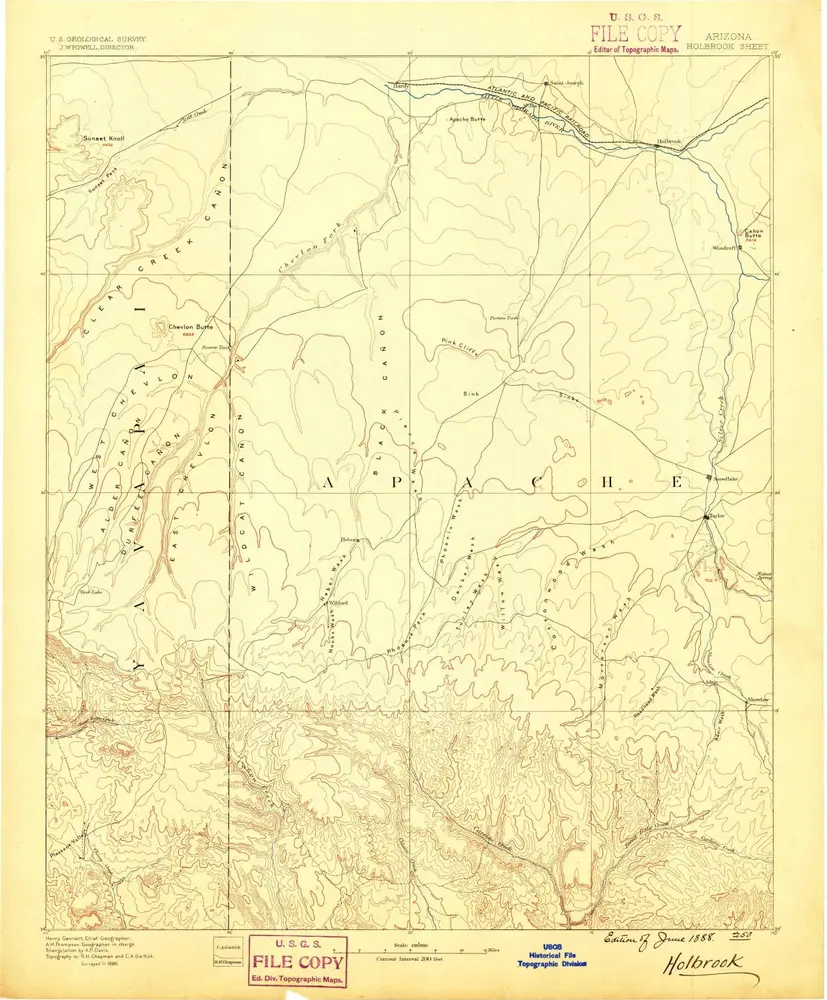 Voorbeeld van de oude kaart