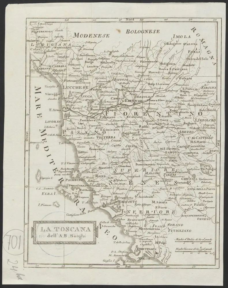 Voorbeeld van de oude kaart