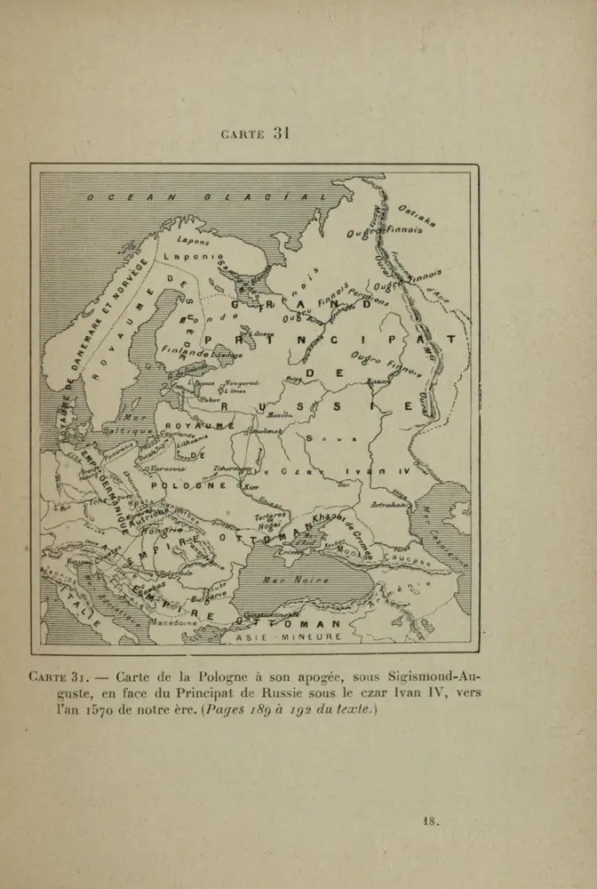 Voorbeeld van de oude kaart