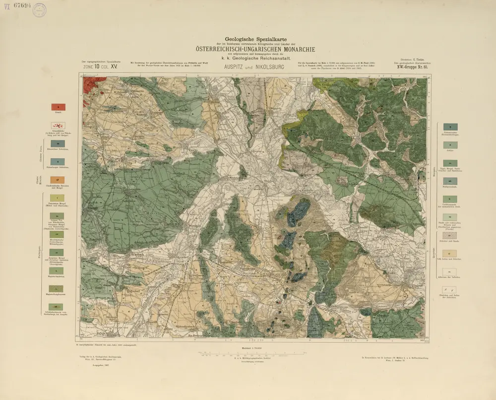 Voorbeeld van de oude kaart