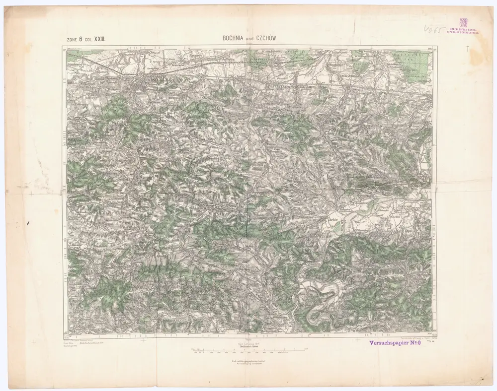 Voorbeeld van de oude kaart