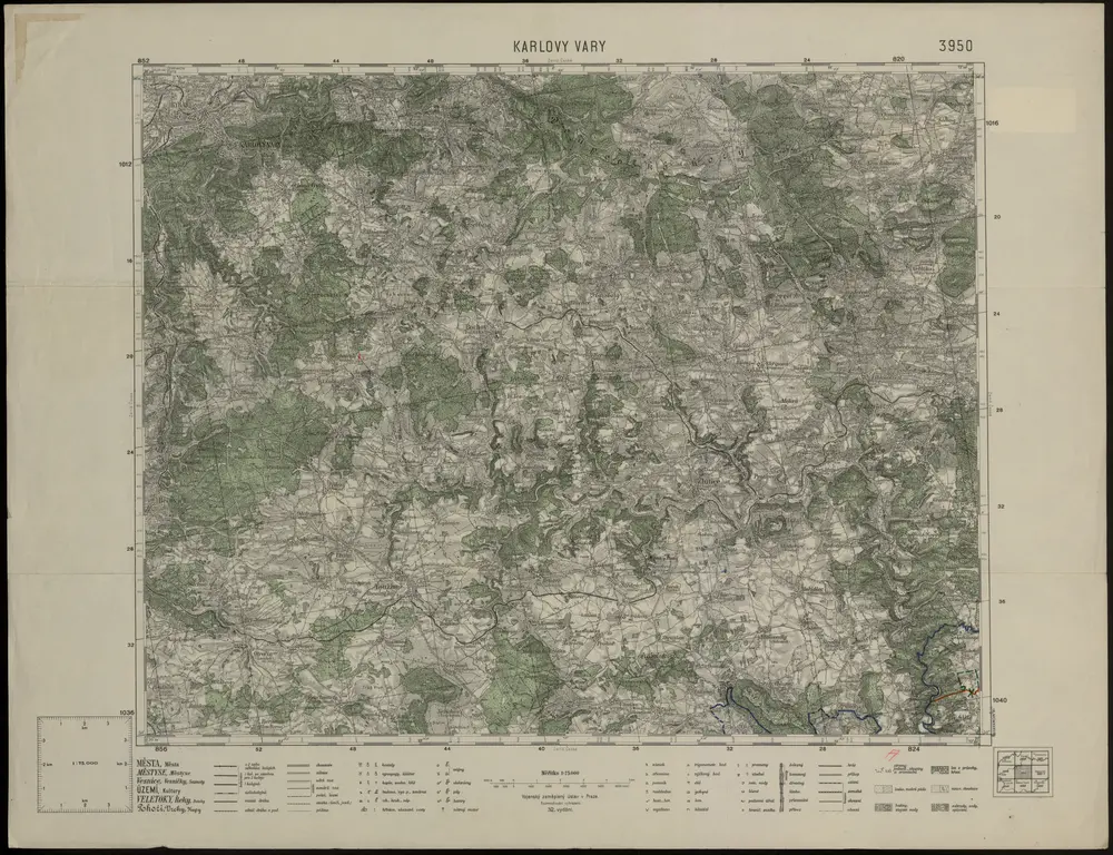 Voorbeeld van de oude kaart