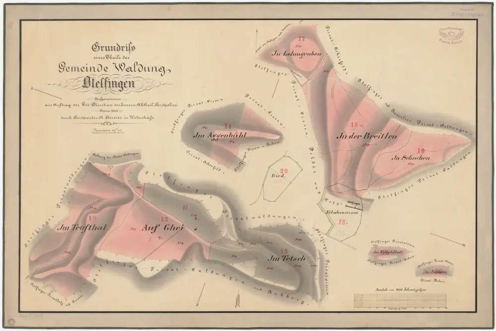 Voorbeeld van de oude kaart