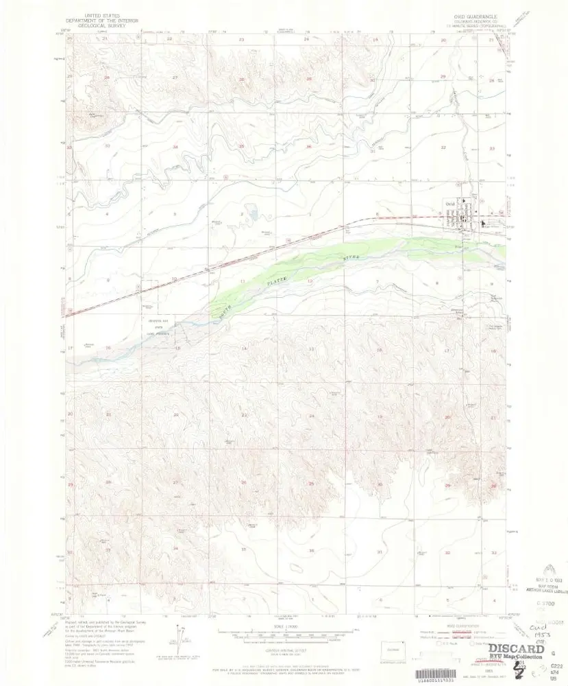 Voorbeeld van de oude kaart