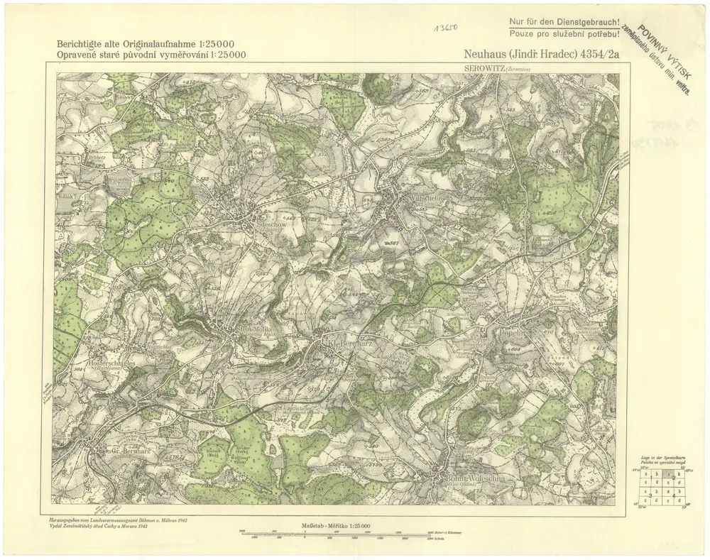 Voorbeeld van de oude kaart