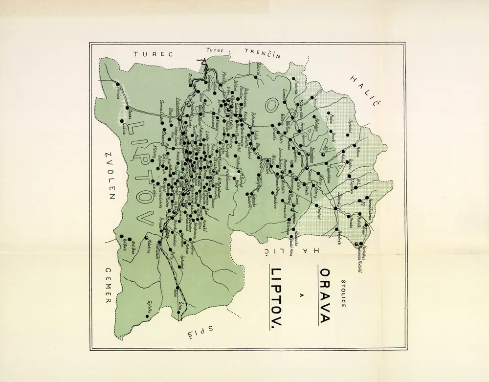 Voorbeeld van de oude kaart