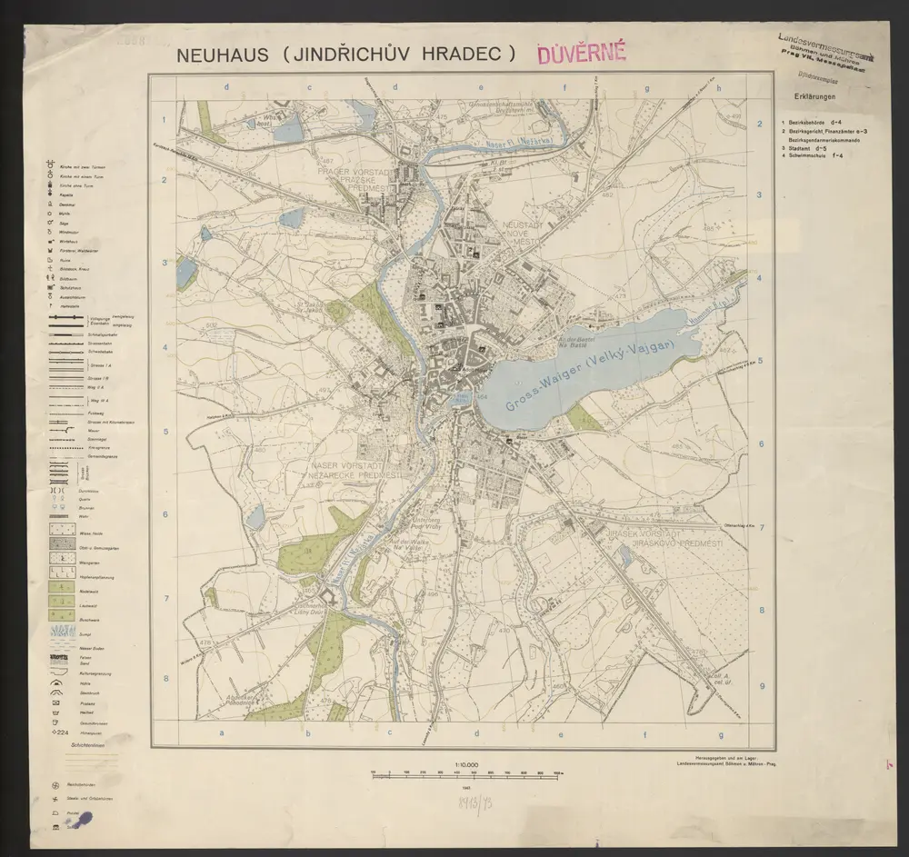 Voorbeeld van de oude kaart