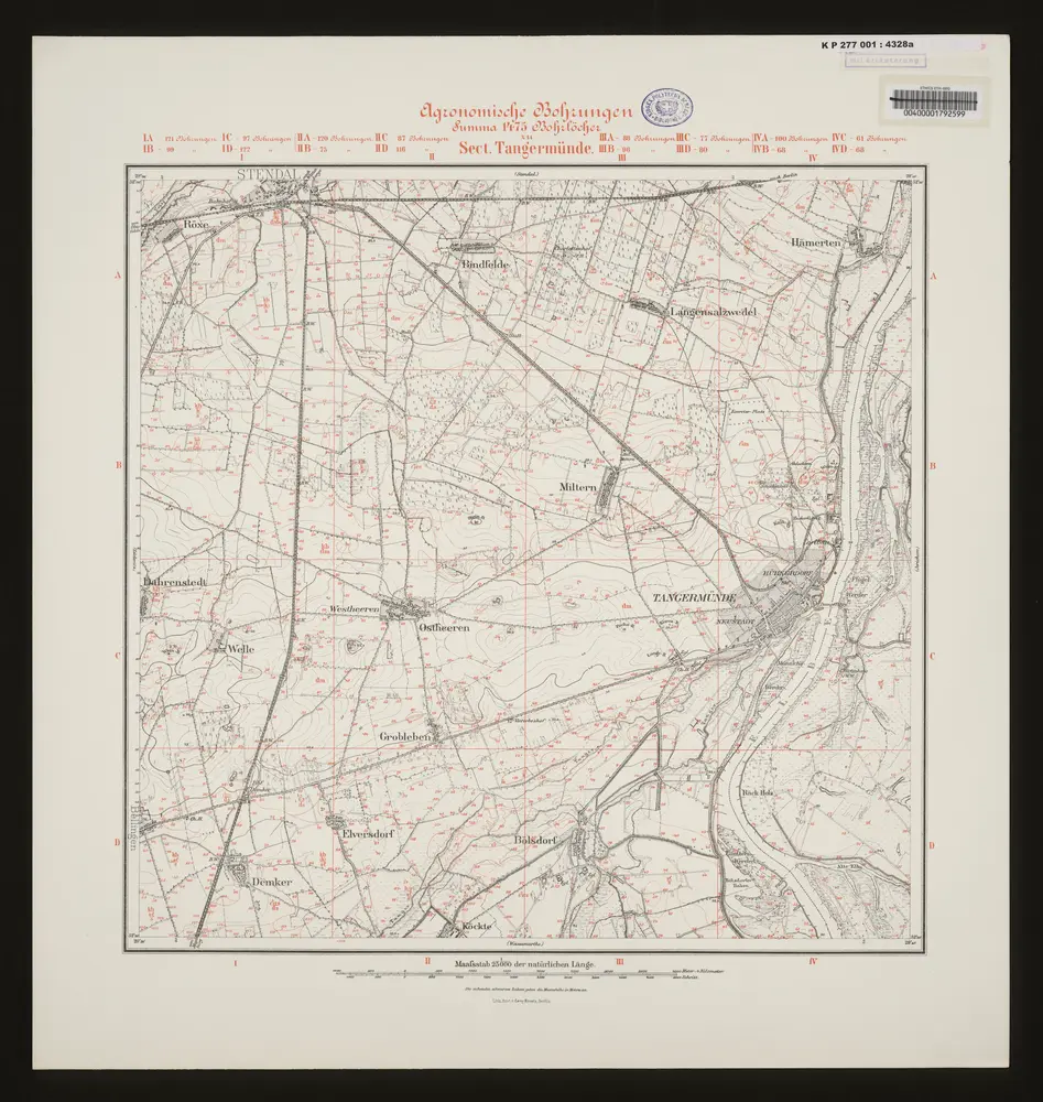 Voorbeeld van de oude kaart