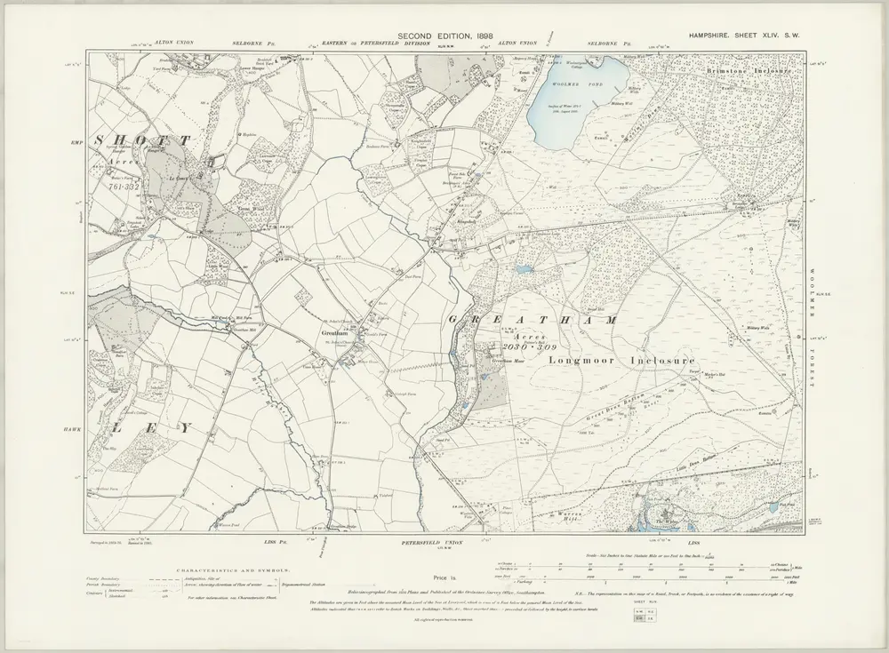 Voorbeeld van de oude kaart