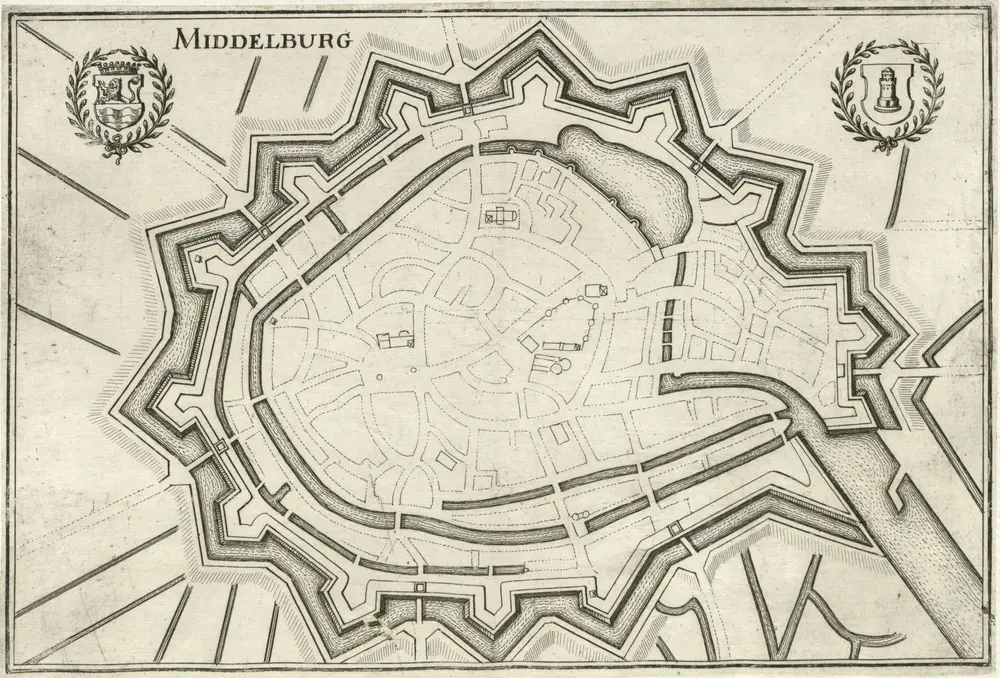 Voorbeeld van de oude kaart