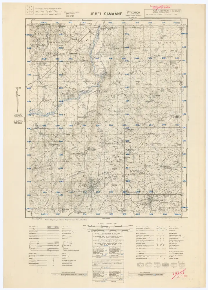 Voorbeeld van de oude kaart