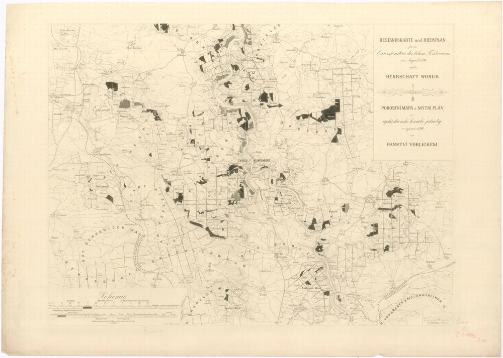 Voorbeeld van de oude kaart