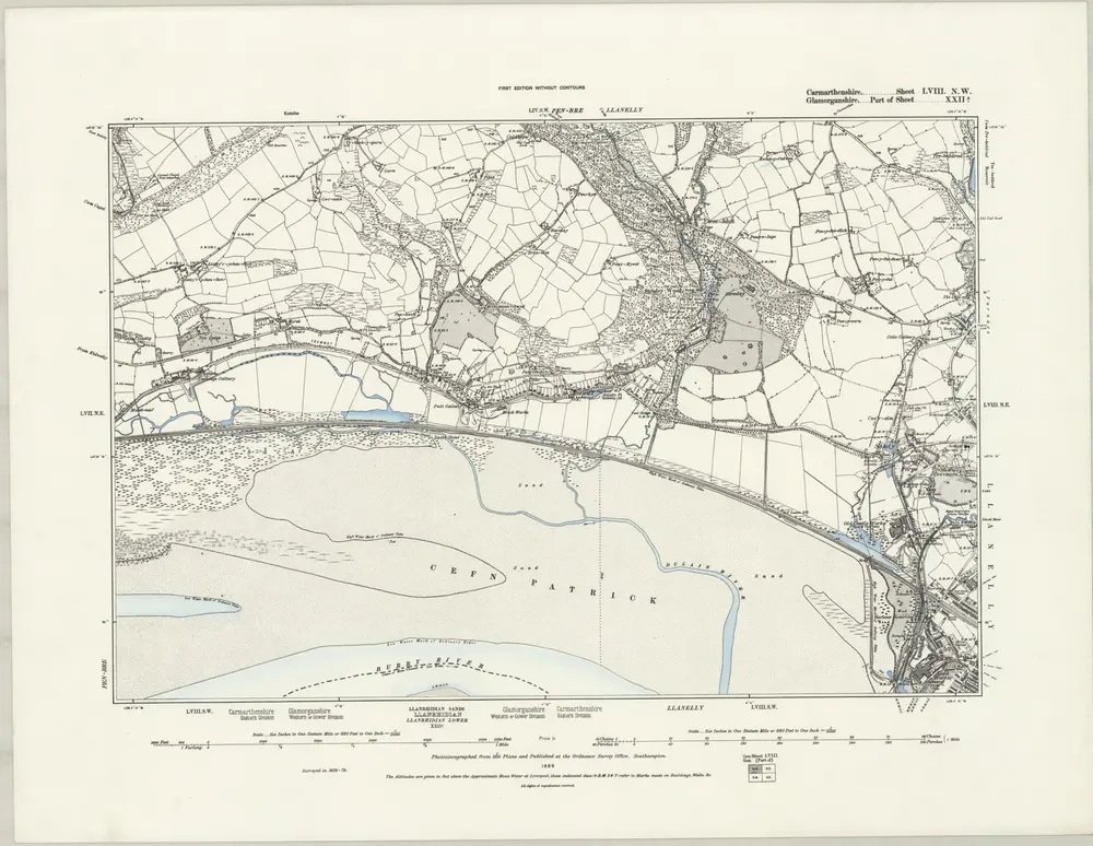 Voorbeeld van de oude kaart