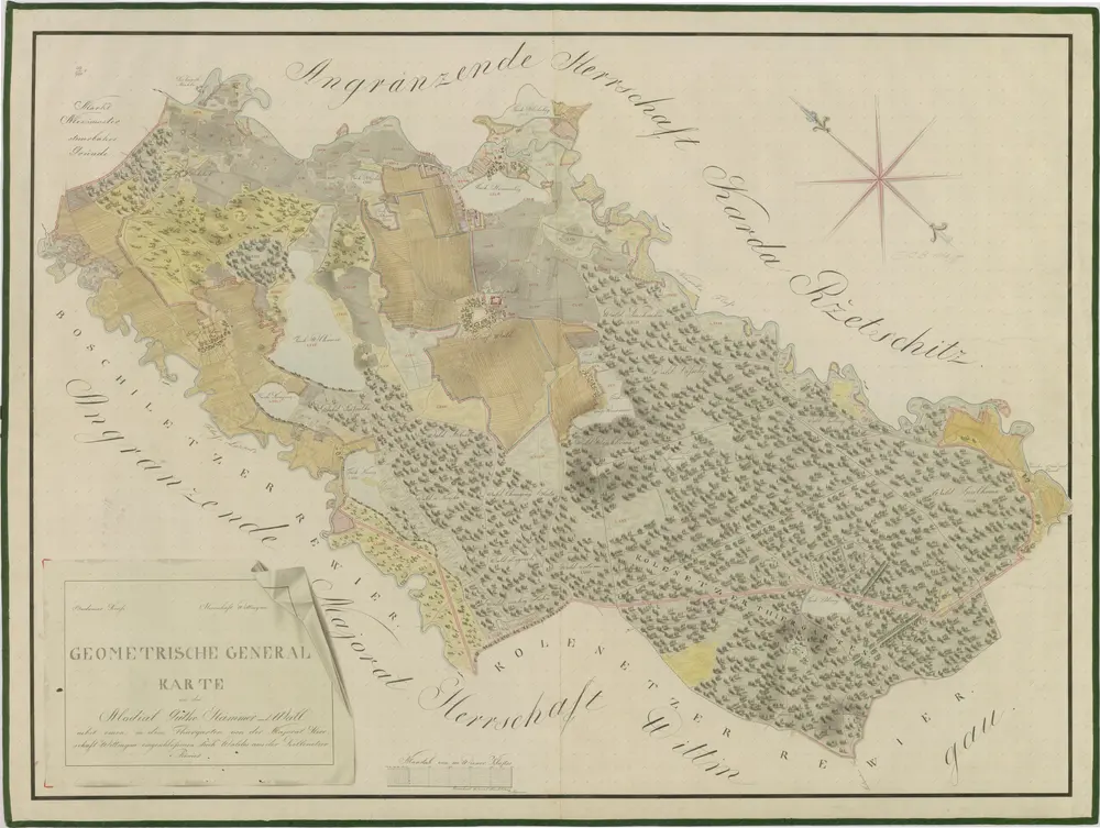 Voorbeeld van de oude kaart