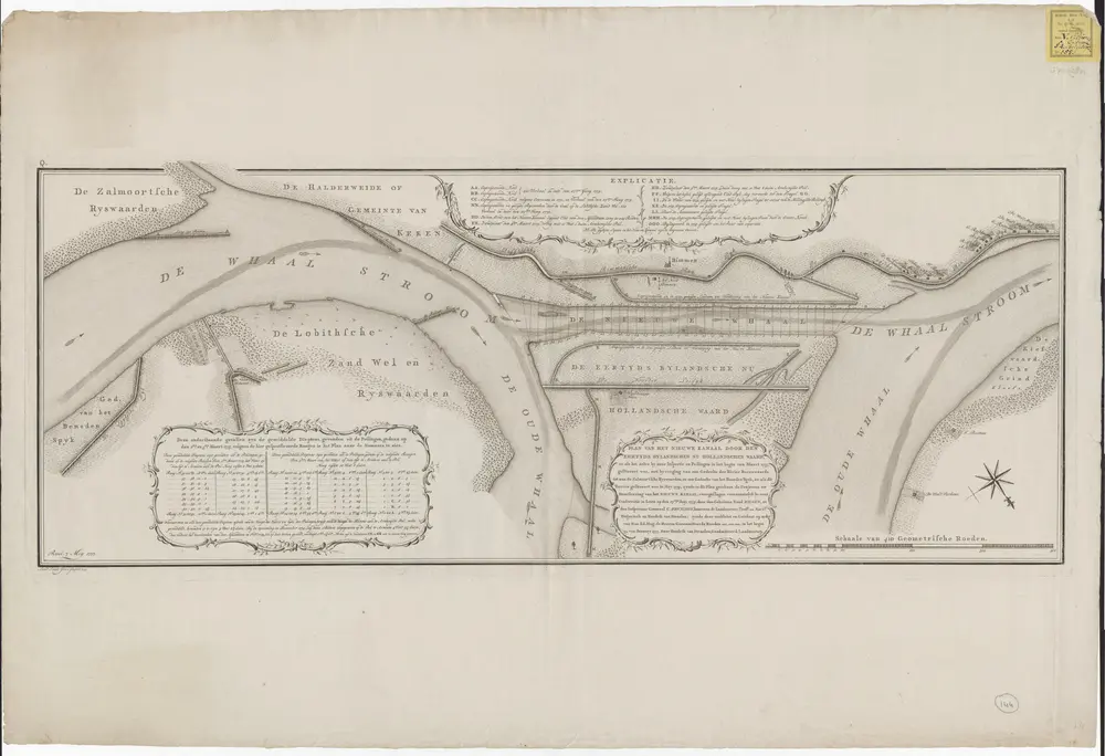 Voorbeeld van de oude kaart