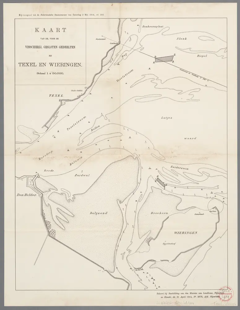 Voorbeeld van de oude kaart