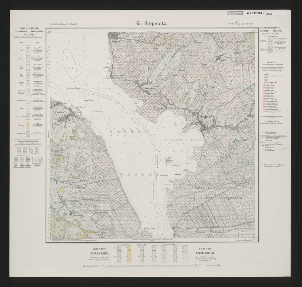 Voorbeeld van de oude kaart