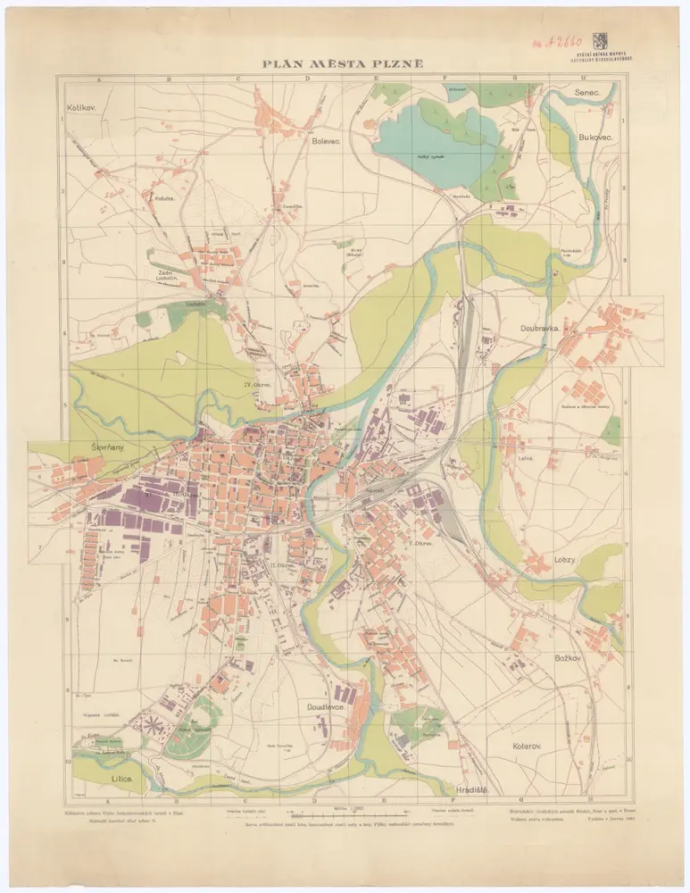 Voorbeeld van de oude kaart