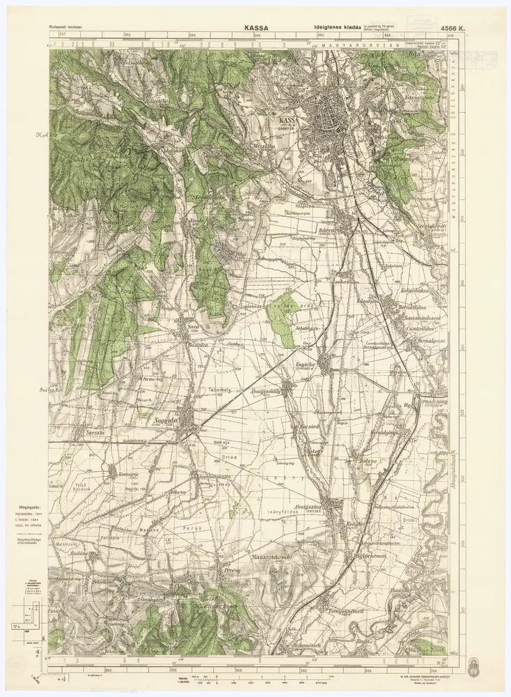 Voorbeeld van de oude kaart