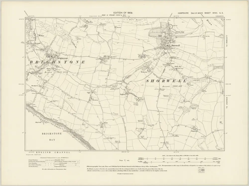 Voorbeeld van de oude kaart