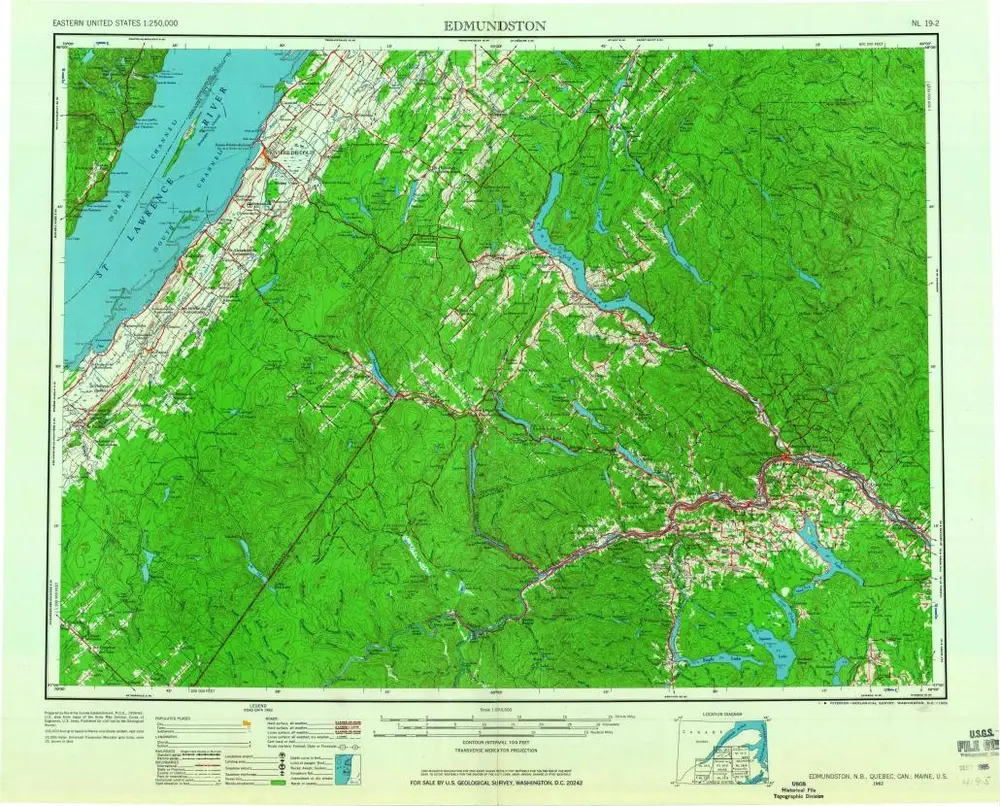 Voorbeeld van de oude kaart