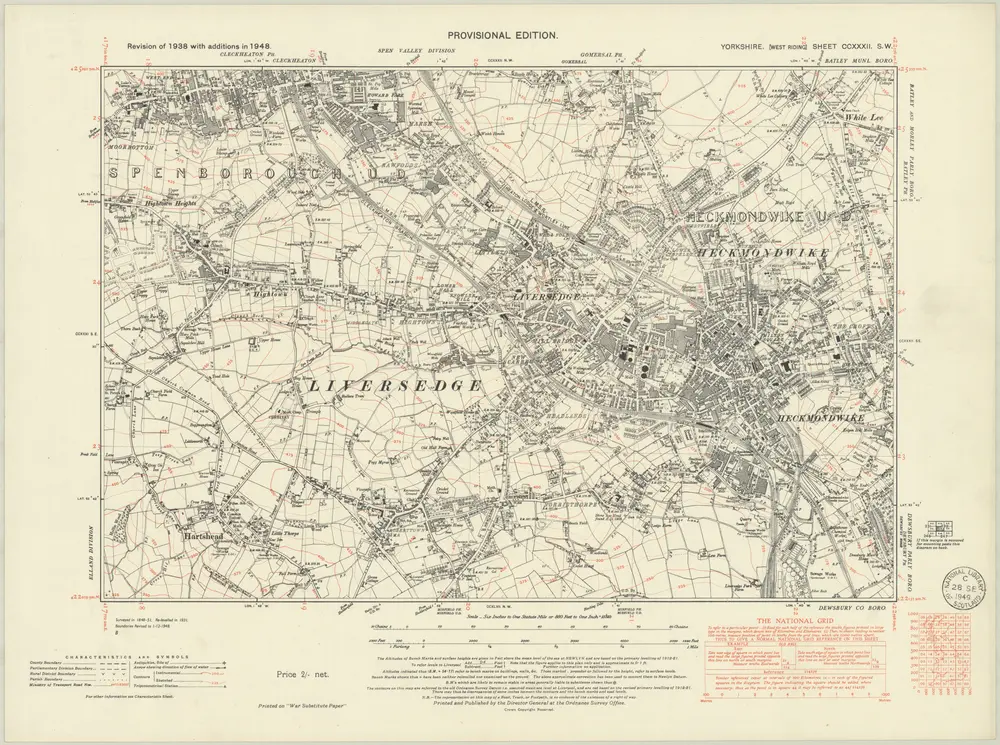 Voorbeeld van de oude kaart