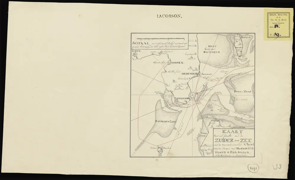 Voorbeeld van de oude kaart