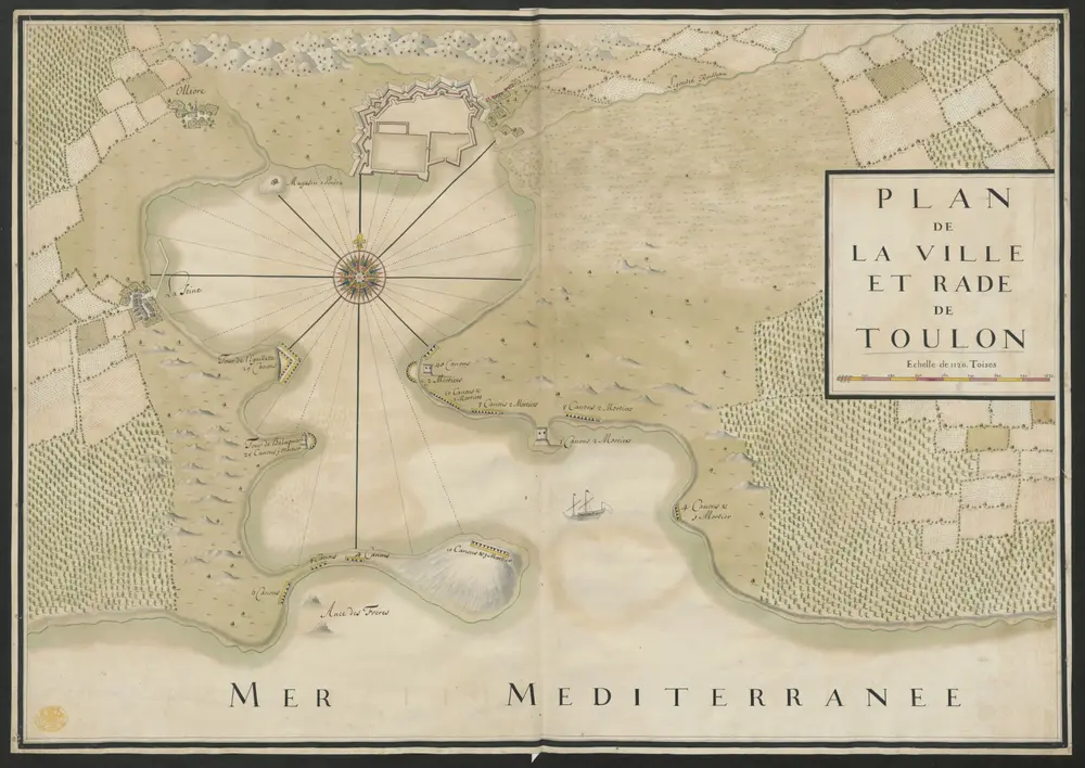 Plan de La Ville et Rade de Toulon.