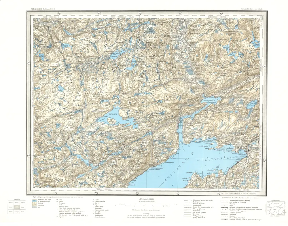 Voorbeeld van de oude kaart