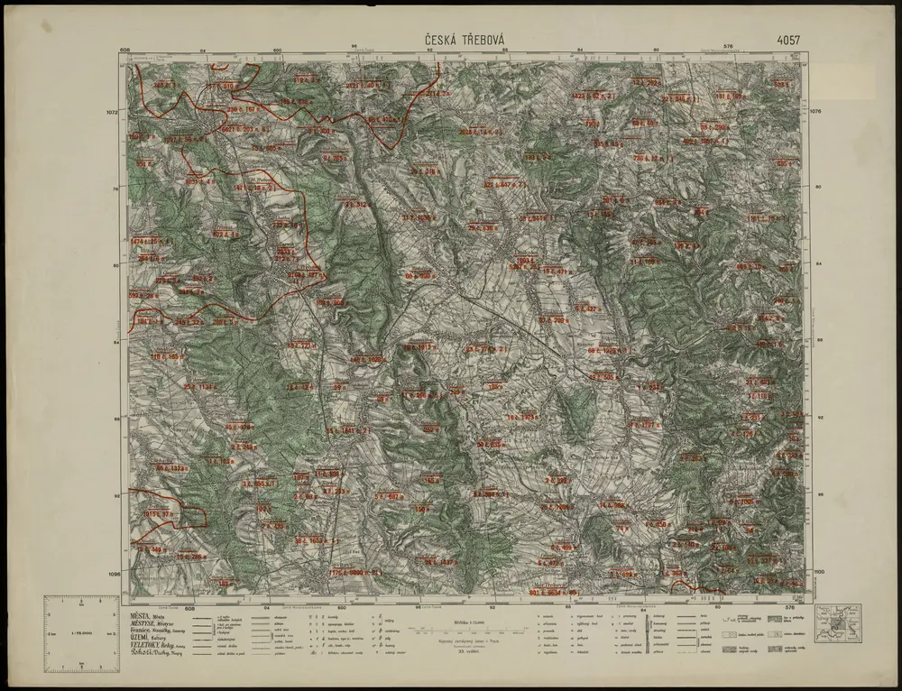 Voorbeeld van de oude kaart