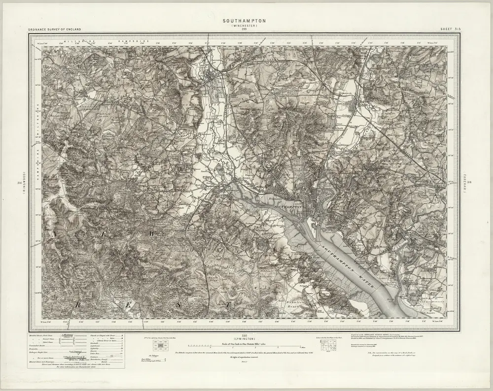 Voorbeeld van de oude kaart