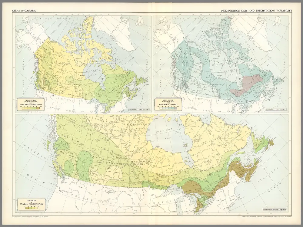 (26) Precipitation days and precipitation variability.