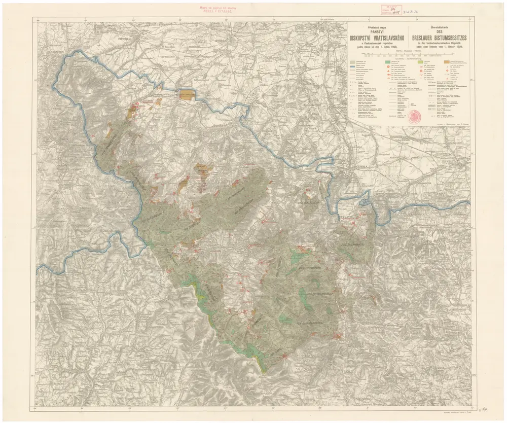 Voorbeeld van de oude kaart