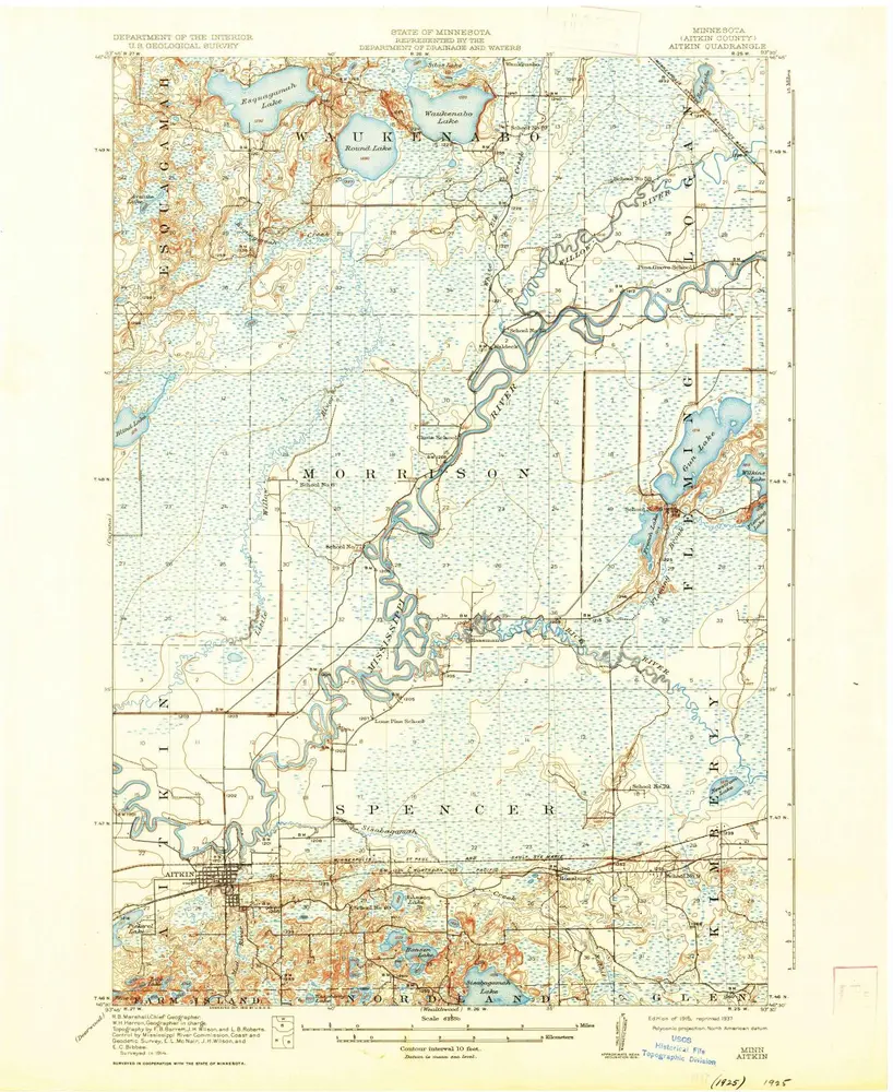 Voorbeeld van de oude kaart