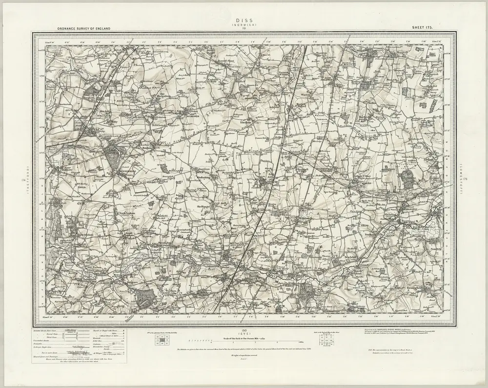 Voorbeeld van de oude kaart