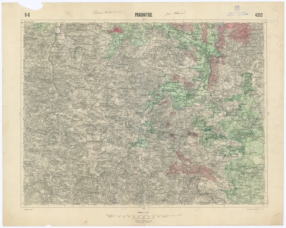 Voorbeeld van de oude kaart